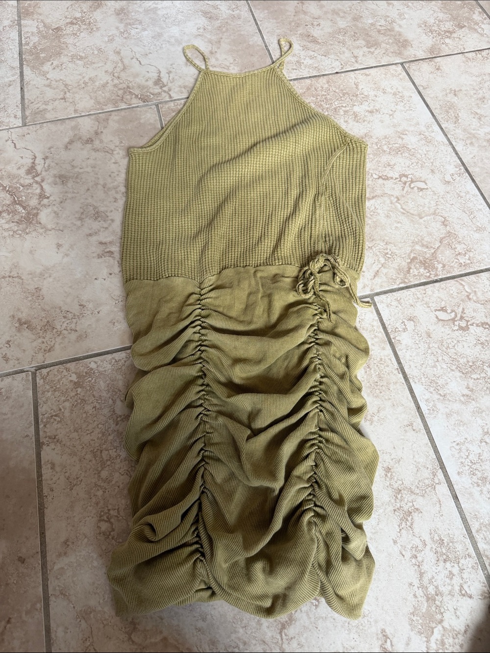 Free People One waffle body con dress size large